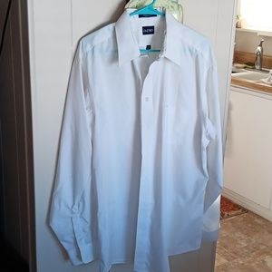 Puritan wrinkle free white dress shirt 17 1/2 mens.